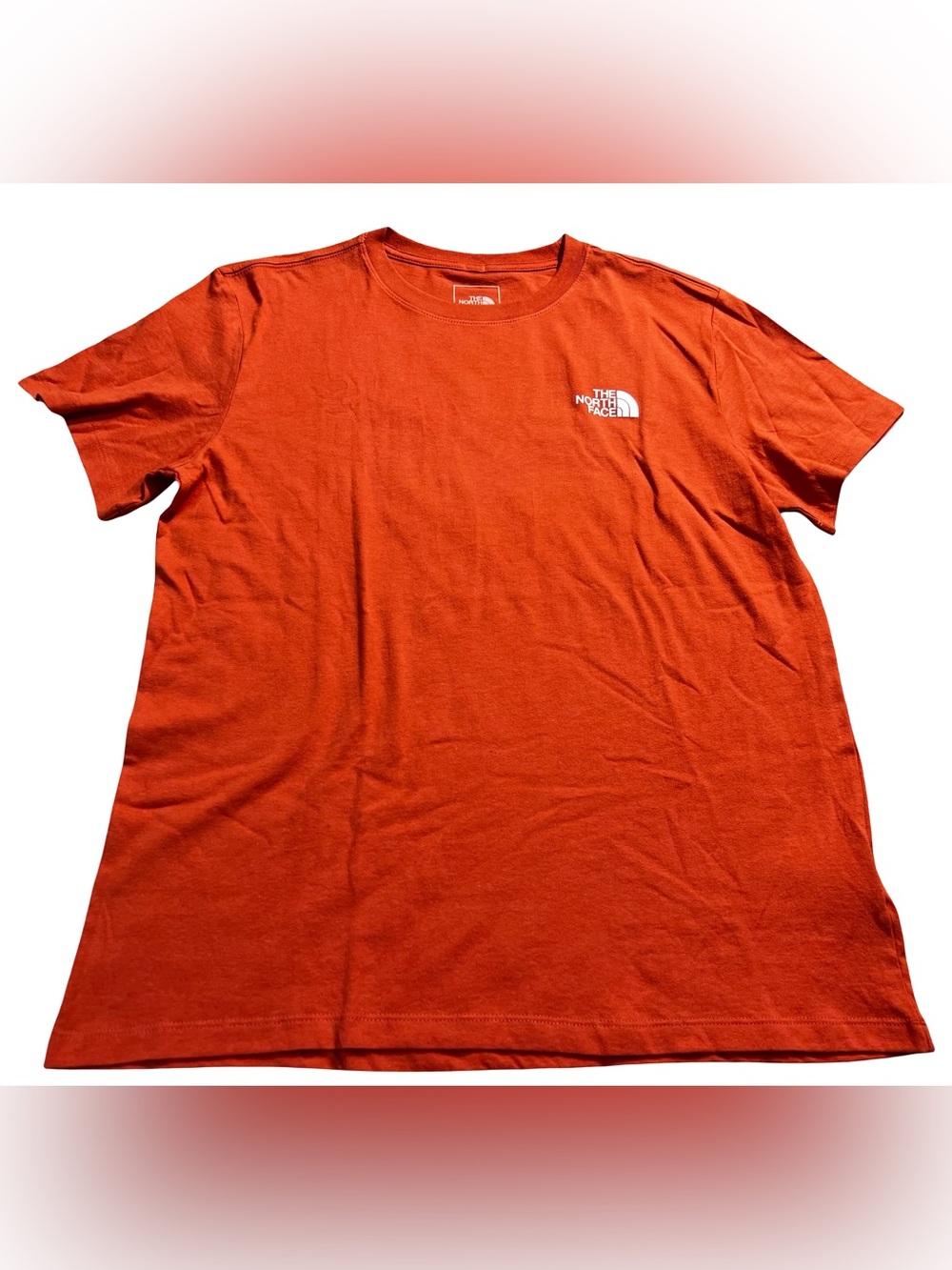 The North Face Evo Edge Short Sleeve Tee Women’s Medium Mars Dust Orange Relaxed - Picture 2 of 10